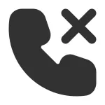 Phone Missed Call SVG Icon